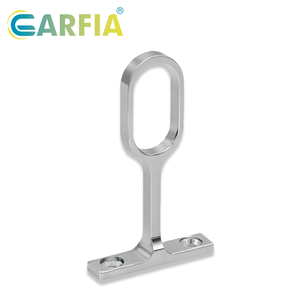 Soporte de Varilla para Armario <span class=keywords><strong>Garfia</strong></span> de Aleación de Zinc, Soporte Ovalado para Barra de Armario de 15 mm x 30 mm - Product Image 1