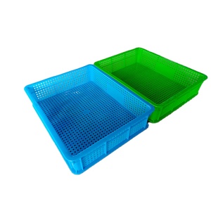 Original Factory Wholesale Nestable Stackable Plastic Square Hdpe Mesh Crates