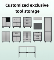 Armoire à outils en acier robuste personnalisable, 7 tiroirs, capacité de charge de 1000 kg, garantie de 5 ans, ateliers de réparation modernes, hôtels, extérieur
