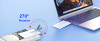 Clé USB promotionnelle en plastique 3.0 en forme de carte-cadeau, personnalisable avec logo OEM, style carte de crédit professionnelle, étanche, garantie 2 ans