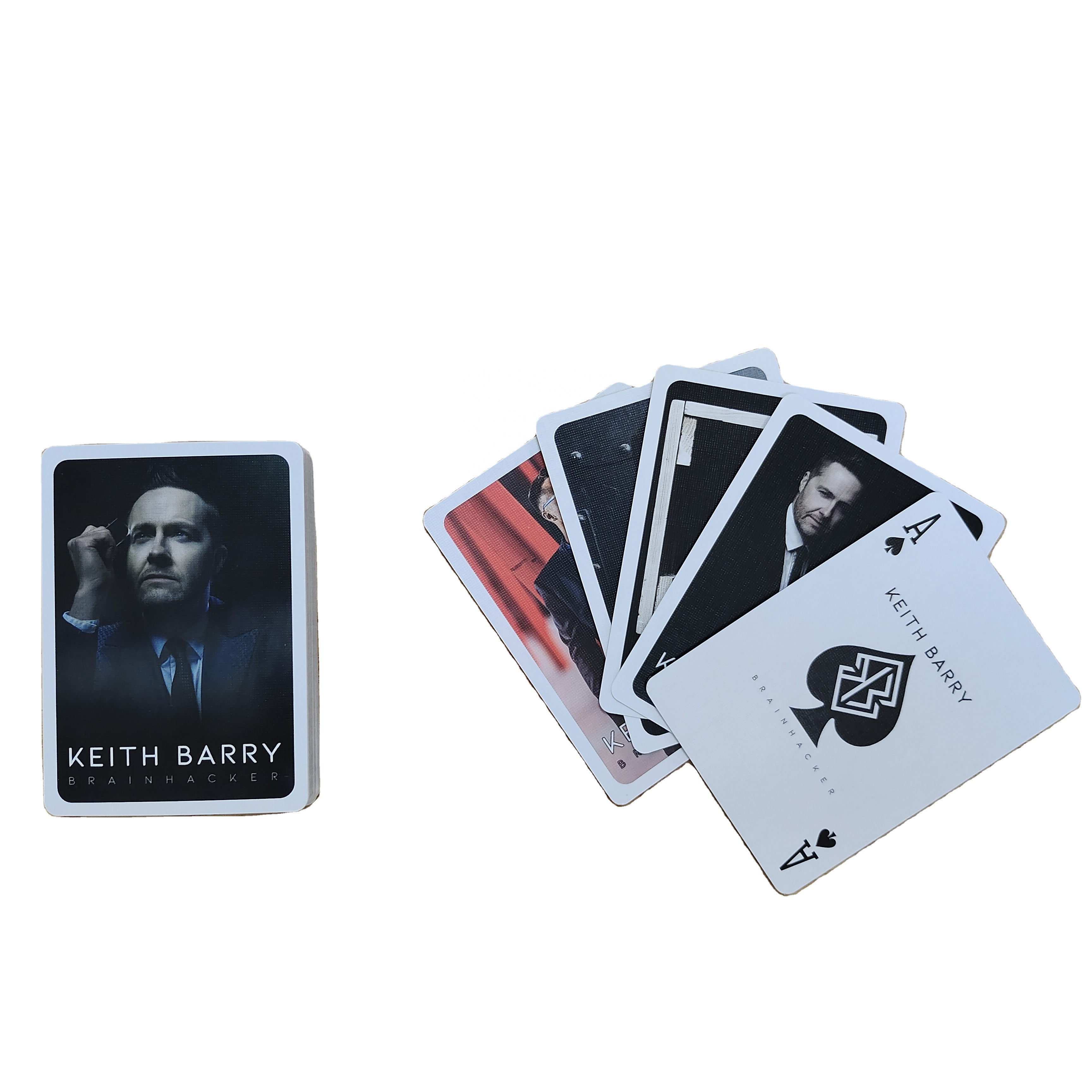 Wholesale Customized Print Adult Paper Game Card High Quality Casino Black Core Playing Poker Cards