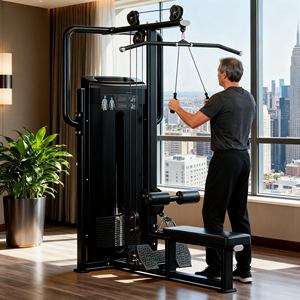 Entraîneur fonctionnel à plaques avec bras indépendants pour les <span class=keywords><strong>mouvements</strong></span> <span class=keywords><strong>de</strong></span> tirage latéral et <span class=keywords><strong>de</strong></span> rame unilatéraux - Product Image 1