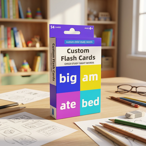 Tarjetas de memoria con palabras visuales diseñadas para niños de 4 años en adelante, que contienen 54 tarjetas. - Product Image 3