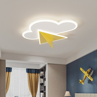 Plafonnier LED moderne certifié CE pour chambre d'enfant avec télécommande, couvercle rond en acrylique - Garantie 3 ans