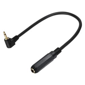 3.5mm To 6.35mm Audio Adapter Cable 20cm Right Angle Plug In Connector For Mixing <b>Console</b> <b>Black</b> PVC - Product Image 5