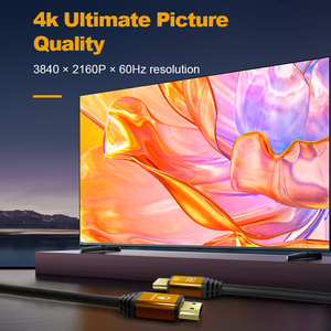 Câble HDMI 4K haute performance 2.0 UHD ultra haute vitesse 2160p HDR 60Hz 18 Gbps HDTV <span class=keywords><strong>HD</strong></span> - Product Image 3