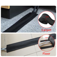 Cubierta de cable personalizada, cubierta de cable para alfombra de suelo, cubierta protectora de cable, gestión de cables para alfombra de oficina, alfombra de 1M/25M