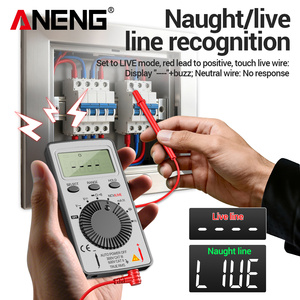 ANENG AN101 Mini <span class=keywords><strong>Digital</strong></span>-Multimeter Multimetro <span class=keywords><strong>Tester</strong></span> DC/AC Spannung Strom <span class=keywords><strong>LCR</strong></span>-Messgerät Taschen-Profi-<span class=keywords><strong>Tester</strong></span> mit Testleitungen - Product Image 2