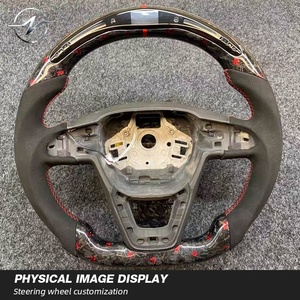 Volante de Fibra de Carbono Forjado Personalizado de Fábrica con LED para SEAT <span class=keywords><strong>Cupra</strong></span> 2013-2019 - Product Image 5
