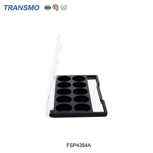 Boîte à poudre blanche portable en gros, conteneur vide pour fard à joues, conteneur de luxe pour poudre, palette de fards à paupières personnalisée - Product Image 6