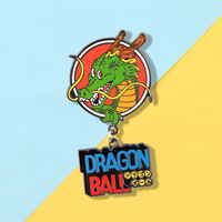 Badge en émail personnalisé Dragon Oriental, joli pin's de revers avec chaînes, épingles en métal émaillé