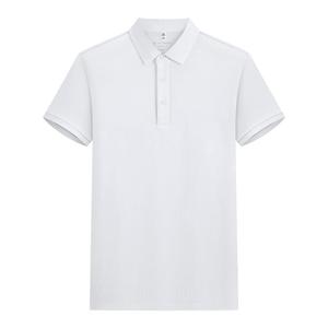 Polo en coton bleu foncé uni à manches courtes pour usage quotidien - Product Image 2