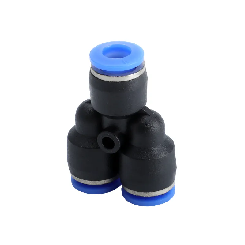 BAHOO PY-1/2 1/2" Tube OD Union Y Type Plastic Push To Quick Connect Tube Pneumatic Fitting Tee Of 10 PCS