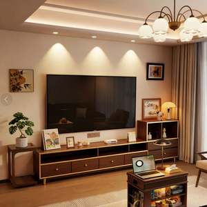 BALOM Modern TV Stand Unit Cabinet Wooden TV <b>Table</b> Luxury Media Console Home Furniture Living Room Sets for Living Room - Product Image 5