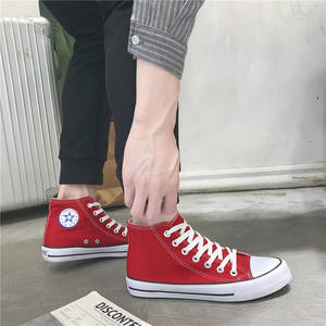 Nuove Scarpe Alte in Tela da Uomo Design Moderno Bianche e Nere <span class=keywords><strong>Calzature</strong></span> da Passeggio per Signore Suola in Gomma Sneakers Casual alla Moda per Uomo - Product Image 4