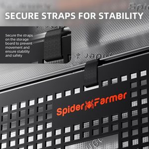 Système de gestion des câbles et équipements robustes <span class=keywords><strong>Spider</strong></span> <span class=keywords><strong>Farmer</strong></span>, panneau de montage en acier, organisateur pour tente de culture - Product Image 4