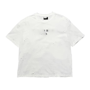 T-shirt Vintage <span class=keywords><strong>Personalizzata</strong></span> con <span class=keywords><strong>Stampa</strong></span> Effetto Strappato, Alta Qualità 100% Cotone, Lavaggio Acido Sbiadito, <span class=keywords><strong>Stampa</strong></span> Effetto Screpolato, T-shirt Boxy da Uomo - Product Image 5