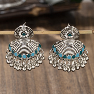 2024 Fashion Jewelry Bohemian Alloy Retro Ethnic Style <strong>Earrings</strong> Antique Silver Vintage Dangle Drop <strong>Statement</strong> <strong>Earrings</strong> for Women - Product Image 3