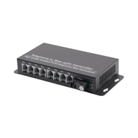 Convertisseur Téléphonique à Fibre Optique Monomode 8 Canaux Connecteurs SC FC 20km Compatible Multiplexeur PCM 4G WiFi 1550nm