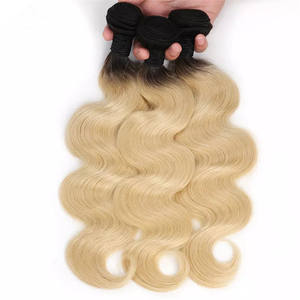 Vente en gros Drop Shipping 100% armure de cheveux humains brésiliens, cheveux brésiliens vierges au Mozambique 613 faisceaux de vague de corps blond - Product Image 1