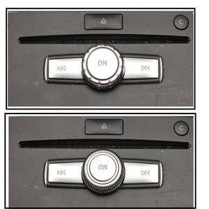 Pour <span class=keywords><strong>Mercedes</strong></span> Benz C E GLK <span class=keywords><strong>CLS</strong></span> W204 W212 X204 C218, touches de numéro de CD central de voiture fonction de climatisation bouton de Volume multimédia - Product Image 2