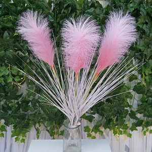 Flores Artificiales Queyiyi, Caña de Paja Artificial de 80 cm, Blanca, Decoración de Interiores, Decoración del Hogar, Accesorios de Fotografía - Product Image 2