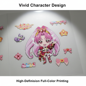 สติกเกอร์อนิเมะกันน้ำแบบมีกาวในตัว เหมาะสำหรับแล็ปท็อปและของสะสมของแฟนคลับ สติกเกอร์ตัวละครอนิเมะแบบพิมพ์ตามสั่ง - Product Image 2