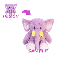 Jouets en peluche personnalisés super doux avec rembourrage en coton PP ODM