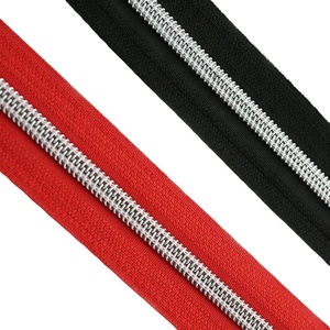 Bán Buôn Màu Sắc Khác Nhau Bạc Mạ Vàng Răng Nylon Dây Kéo Cho Túi Xách Hành Lý Tote DIY May May Thủ Công Túi - Product Image 2