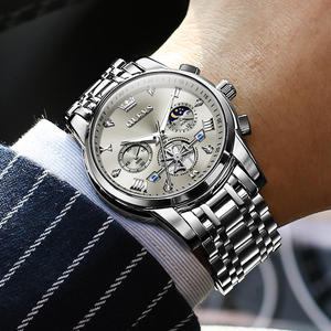   Montre-bracelet à quartz originale multifonctionnelle classique pour hommes avec logo personnalisé OEM, phase de lune, étanche 2026 - Product Image 5