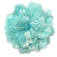 Bán Buôn 12Cm Hoa Lớn Băng Đô Bé Handmade Ren Đàn Hồi Flower Hairband Cho Trẻ Em