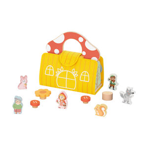Ensemble de jeu <span class=keywords><strong>Petit</strong></span> <span class=keywords><strong>Chaperon</strong></span> <span class=keywords><strong>rouge</strong></span> Jouet éducatif en bois Montessori Jeux de simulation pour enfants - Product Image 2