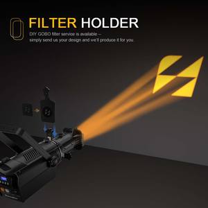 أضواء مسرح LED من SHEHDS طراز Leko بقوة 250 واط و350 واط، كشاف إضاءة للمسرح والحفلات والعروض والفعاليات سهل التركيب - Product Image 5