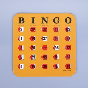 Les fabricants peuvent fournir des cartes de <span class=keywords><strong>bingo</strong></span> à fenêtre mobile en papier ou en plastique - Product Image 6