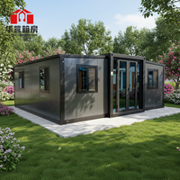 Maisons Modulaires de Luxe Transportables Conteneur en Acier Extensible 20ft 40ft Villas Miniatures 1 à 4 Chambres Logements de Luxe Préfabriqués