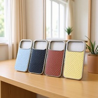 Étui de luxe électroplaqué à pois en TPU+PC, résistant à la saleté, antichoc et étanche pour 17 Pro Max 16/15/14/13