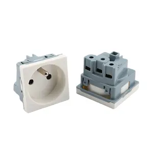 French ac power socket outlet embedded French desktop socket European standard wall socket 16A250V