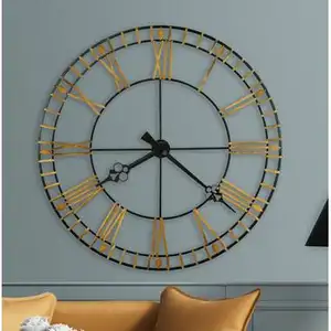 Home Source Art dettagli decorativi in metallo Vintage orologio da parete decorazioni per la casa