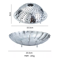 Outil de cuisine multi-fonction plateau à fruits remplaçable rétractable plateau à vapeur pliable support à vapeur 2022