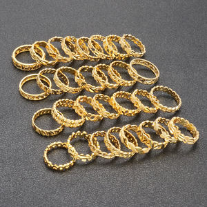 Omsjxx — bagues en or 24K pour femmes, vente en gros, bijoux de mariage - Product Image 1
