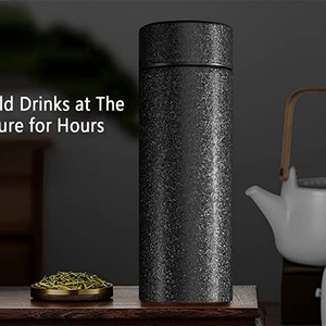 Bouteille d'eau isotherme en acier inoxydable avec infuseur à thé et affichage LED intelligent de la température – Vente en gros - Product Image 2