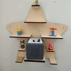 Özel <span class=keywords><strong>DIY</strong></span> boyama tonlama raf müzik kutusu Toniebox Jukebox raf raf ahşap çocuk odası için - Product Image 2