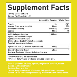 Capsules de collagène végétalien en softgel, marque privée ODM, complément alimentaire, favorise la fonction des articulations, soutient la santé digestive pour les femmes - Product Image 2