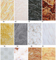 Panneau mural décoratif en PVC imitation marbre or vert, imperméable, anti-UV, feuille de marbre PVC 1,5 mm 4 mm 6 mm pour la maison, en vente