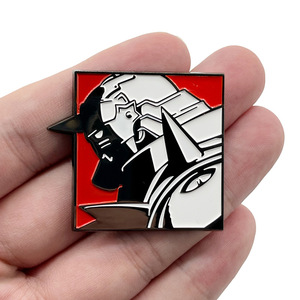 Haute Qualité Anime Fullmetal Alchemist <span class=keywords><strong>Alphonse</strong></span> Elric Cloisonné peinture Alliage Broches Pins Métal artisanat - Product Image 2