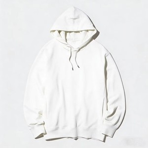 Sweat-shirt à capuche gris clair surdimensionné avec cordon de serrage, en coton, style basique minimaliste, couleur neutre polyvalente, idéal pour toutes les occasions. - Product Image 2