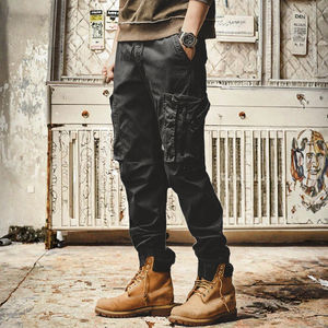 American Work Pants Men's Straight Autumn New <b>Functional</b> Urban <b>Outdoor</b> Commuting Mountain Tactical Casual 100% Elastic Waist - Product Image 3