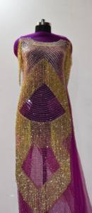 Fourniture en gros de panneaux avant et arrière brodés à la main de la meilleure qualité pour la confection de robes de soirée destinées à l'exportation depuis l'Inde - Product Image 5