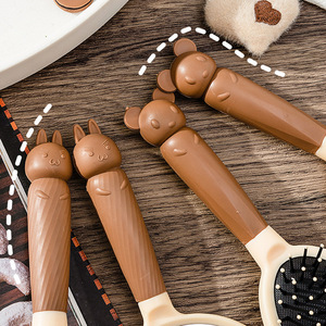 Nieuw Ontwerp 4 Stuks Haarborstel En Spiegel Styling Set Salon Kussen Hoofdhuid <span class=keywords><strong>Massager</strong></span> Gift Kit Ontwarren Haarborstels Set - Product Image 3