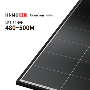 Módulo Fotovoltaico Solar Hi-MO X10 de Media Celda, Totalmente Negro, 485W, 24% de Eficiencia, Marco de Aleación de Aluminio Anodizado, LR7-54HVBB-485M - Product Image 1